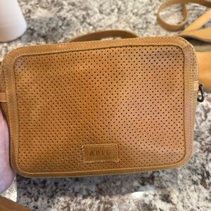 ABLE Berkeley Belt Bag Perforated Cognac Leather Crossbody